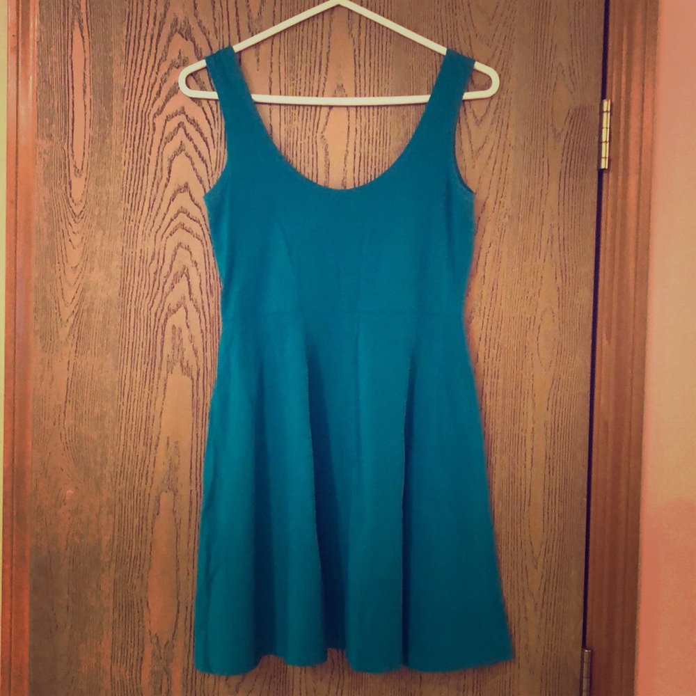 Boutique teal skater dress